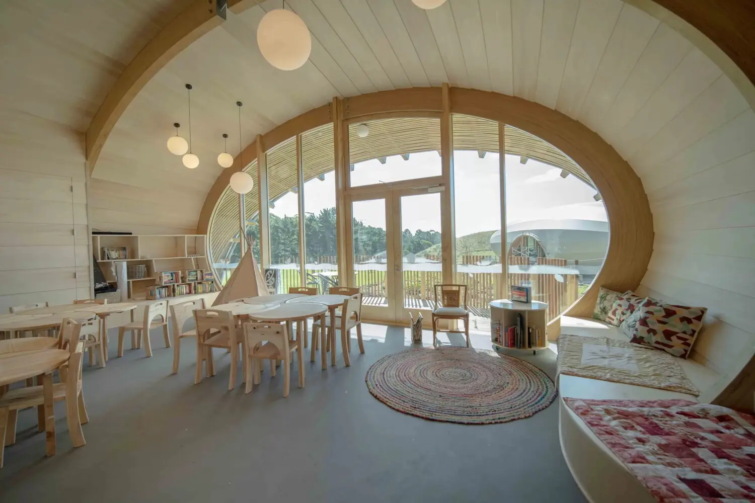 Green school nz interior joinery design scaled flameshield