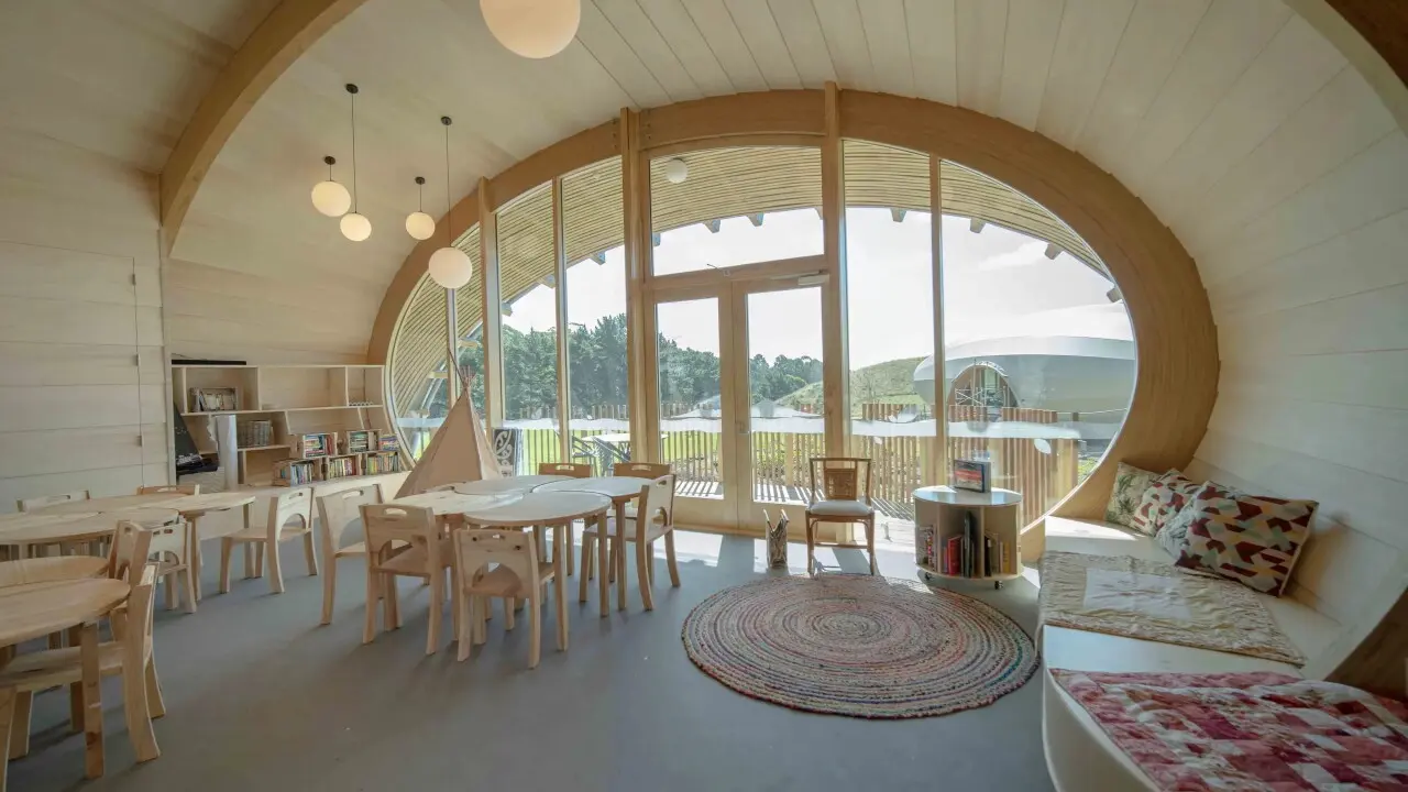 Green school nz interior joinery design scaled flameshield