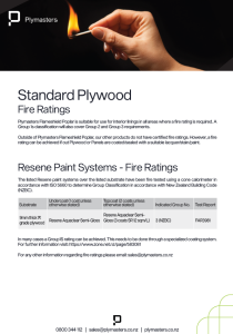 Standard Ply Fire Ratings - Coatings 