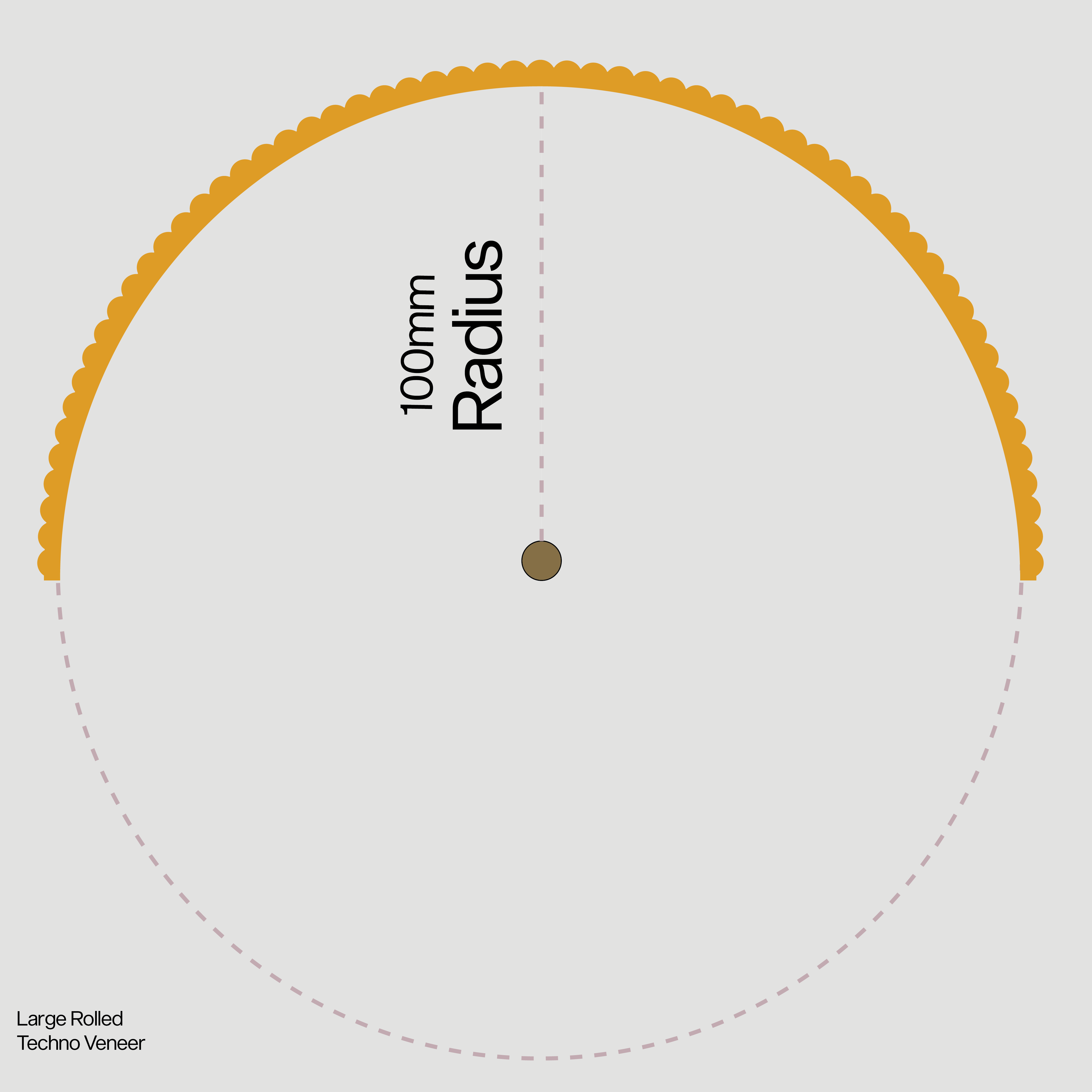 Techno Veneer Large Rolled 