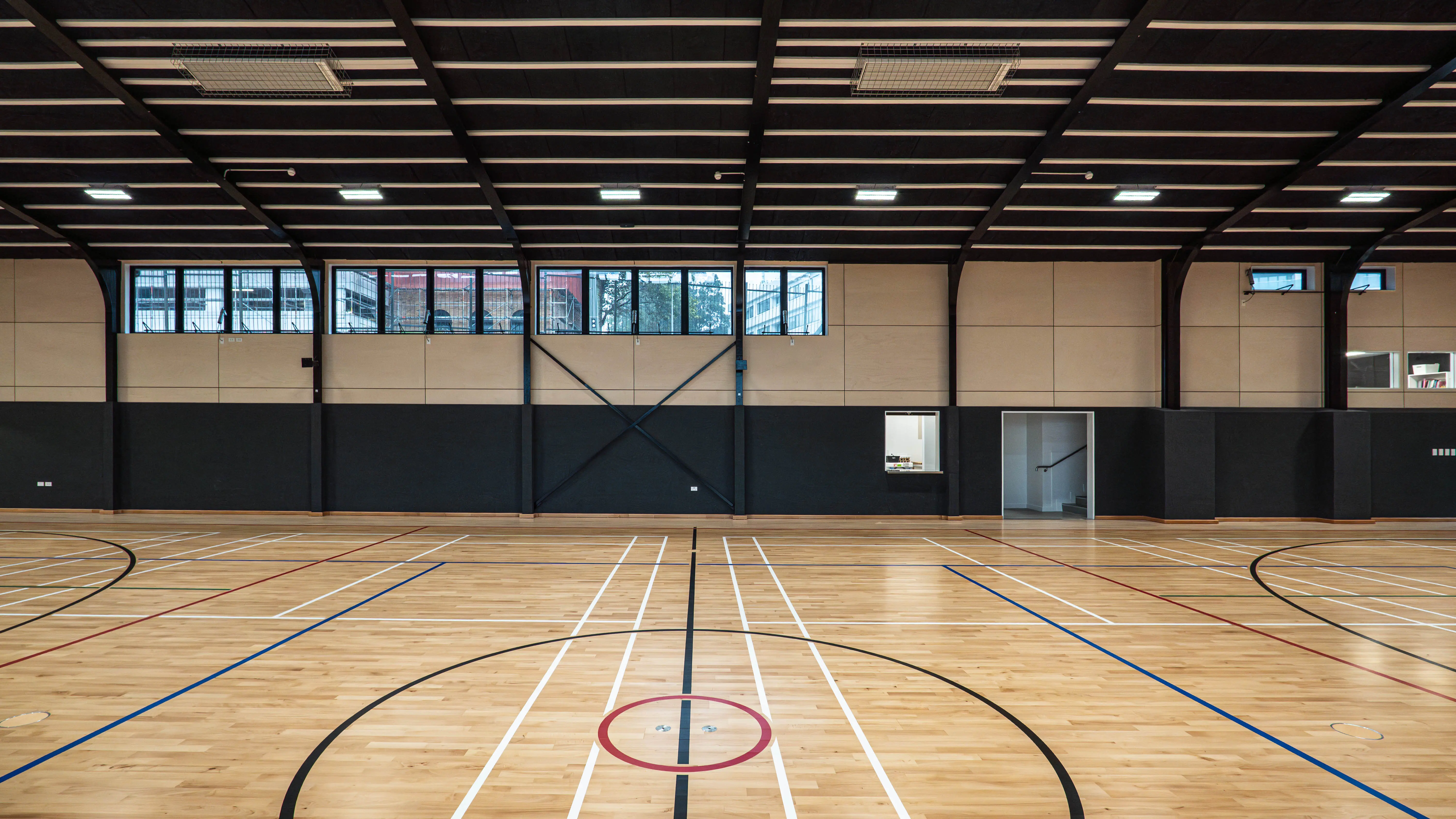 euro birch multiply gymnasium wall lining ags 4