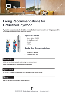 Unfinished Plywood Glue Fixing Recommendations 