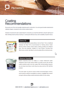 Coating Recommendations
